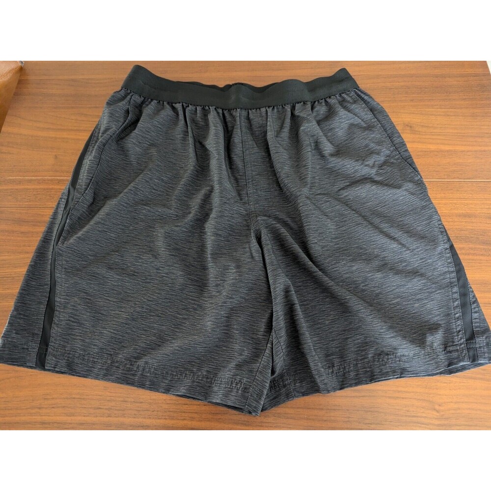 Legends Shorts Mens Large Gray Drawstring Training Running Gym